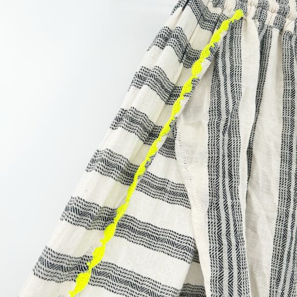 Z&L Womens Boho Beachy Tassel Drawstring Striped Pull On Wide Leg Pants Size‎ M - Picture 4 of 10